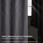 Deconovo Living Room Curtains 84 Inches Long, Blackout Curtains for Bedroom
