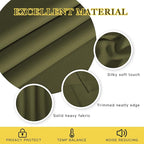 NICETOWN Olive Bedroom Curtains 72 inches Long, Grommet Blackout Thermal Insulated Window Treatment Room Darkening for Bedroom/Home Office, 2 Panels, W37 x L72