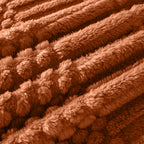 60x80 Inch Rust Twin Blanket - Soft & Fluffy Fleece, Cute & Aesthetic, Perfect for Sofa, Couch, Chair, Bed, Living Room & Bedroom, All-Season Use, Plush & Cozy Decorative Blanket