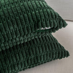 Fancy Homi 4 Packs Decorative Throw Pillow Covers for Living Room Couch Bed, Modern Farmhouse Boho Home Décor Accent Cushion Case, 18" x 18", Forest Green