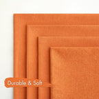 MIULEE Pack of 4 Decorative Bright Orange Throw Pillow Covers Linen Waterproof Pillow Covers Outdoor Farmhouse Cushion Cases for Halloween Patio Garden Tent Balcony Couch Sofa 18x18 inch