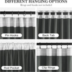 RYB HOME Auqa Velvet Curtains 84 inches Long, Room Darkening, Floor-Length, Stylish Velvet Drapes with Hook Belt for Coastal Nursery Living Room Office, 52" W x L84 L