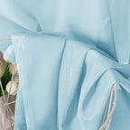 Aiyufeng 2 Pack: Basic Sky Blue Sheer Curtain Drapes 63 Inch Length 2 Panels for Living Room, Light Filtering Voile Drapes for Bedroom, Patio, Sliding Door, Each 40" W x 63" L