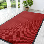 OLANLY Front Door Mat Indoor Outdoor Entrance, Waterproof Heavy Duty Doormat, Fade Resistant, Low Profile, Easy Clean Patio Porch Welcome Floor Mats for Entry, 59x30, Red