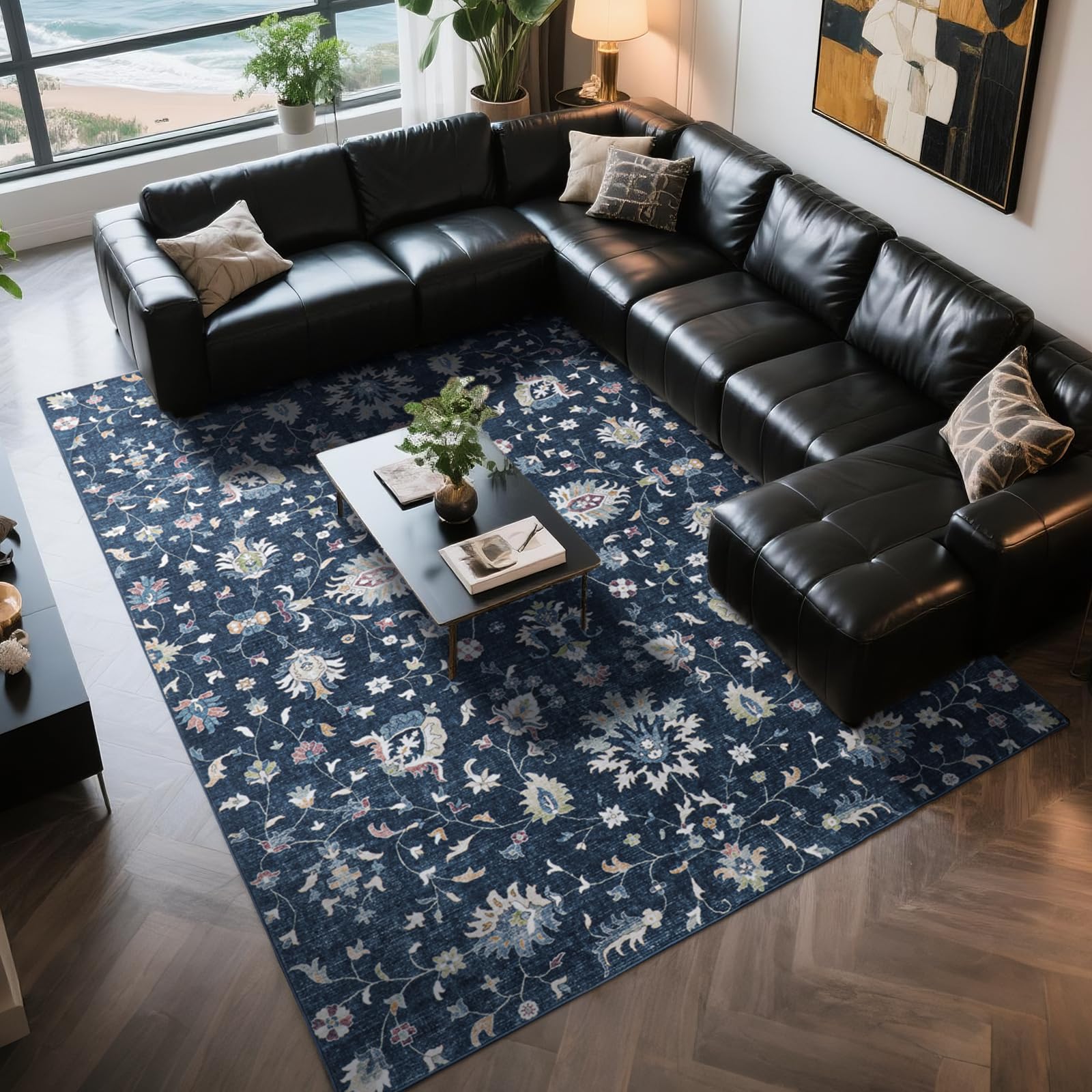 8x10 Boho Washable Area Rugs for Living Room,Bedroom,Dining Room,Nursery