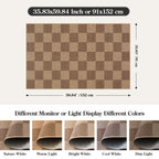 Lahome Checkered Easy Jute 3x5 Outdoor Rug, Washable Rugs for Entryway