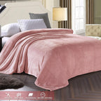 Exclusivo Mezcla Soft Waffle Fleece Bed Blanket Twin Size, Pink