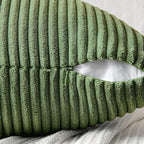 MIULEE Moss Green Decorative Throw Pillow Covers 20x20 Inch for Couch Bed Sofa Spring Decor Pack of 2 Boho Farmhouse Throw Pillows Soft Cross Corduroy Patchwork Textured Cushion Cases