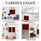 RYB HOME Cafe Blackout Curtains 30 inch Length, Short Window Curtain Tiers