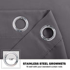 NICETOWN Kitchen Curtains Blackout Drapes for Basement Dorm, 42 W x 36 L