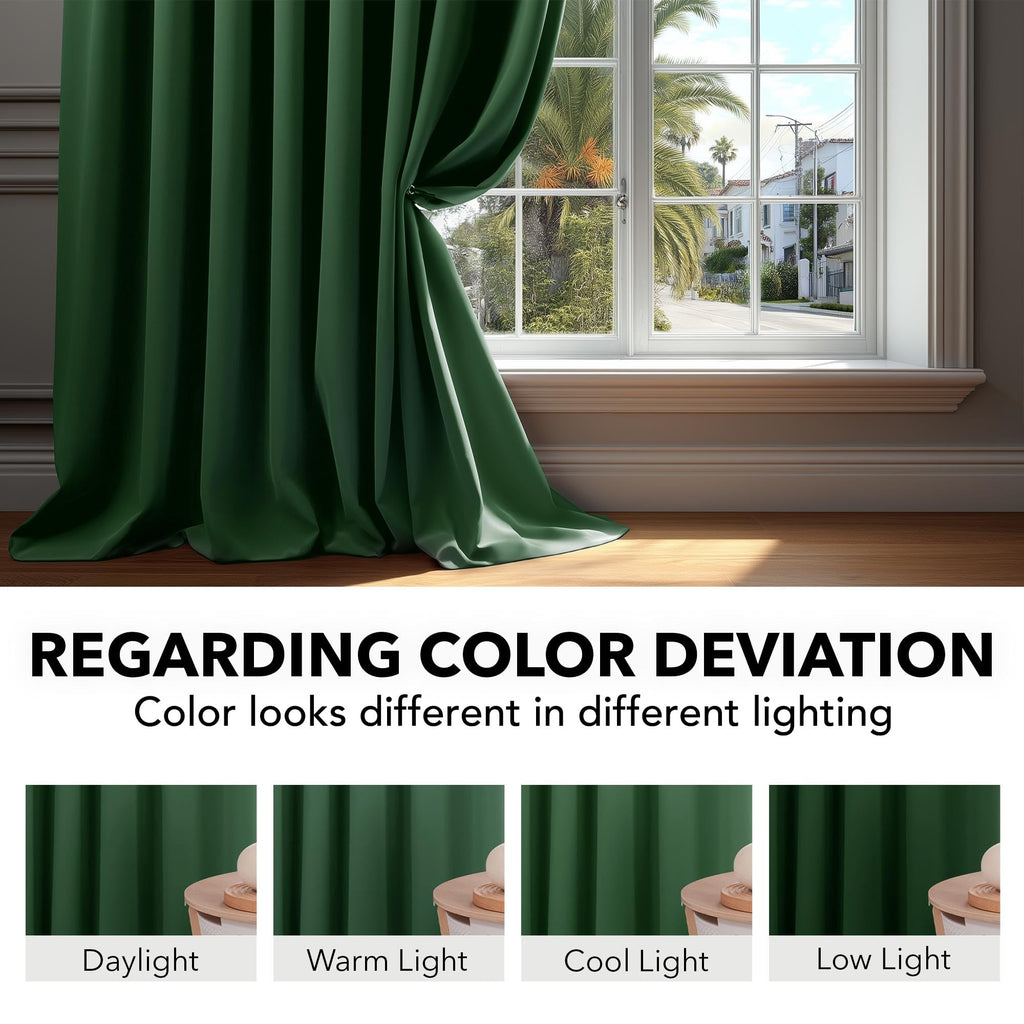 Deconovo Blackout Curtains for Bedroom, Living Room Curtains 54 Inches Long