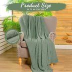 Buryeah 6 Pcs Flannel Throw Blanket Bulk 50 x 60 in Sleepover Blanket Outdoor Wedding Throw Lightweight, Oeko-tex Standard 100 Certified for Sofa Homeless Gifts (Olive Green)