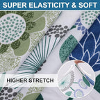Smiry Printed Couch Cushion Covers, Stretch Soft Couch Covers for Sofa, Washable Non-Slip Sofa Slipcover Furniture Protector for Indoor and Outdoor (1 Pack, Light Green)