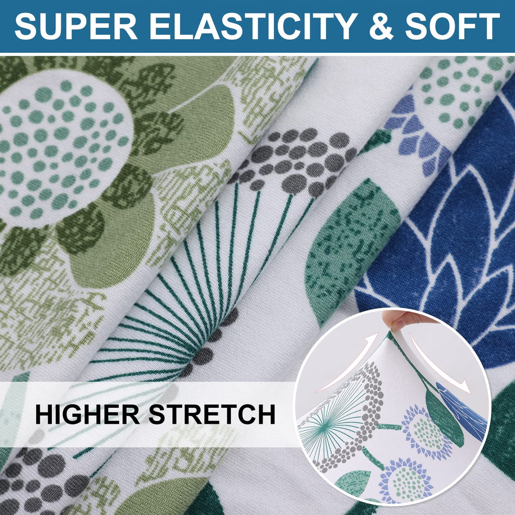 Smiry Printed Couch Cushion Covers, Stretch Couch Covers for Sofa