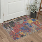 BEIMO Area Rugs 5x7 for Living Room Bedroom, Modern Abstract Machine Washable Rug, Large Soft Low Pile Floor Carpet with Non Slip Backing for Dining Room, Vivid Mix