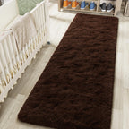 LOCHAS 2x8 Runner Rugs for Hallway, Fluffy Area Rugs for Bedroom, Brown
