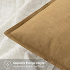 MIULEE Decorative Linen Pillow Covers 20x20 Inch Mustard Yellow Boho Farmhouse Neutral Couch Throw Pillows for Bed Pack of 2 Accent Modern Pillowcase Summer Sofa Livingroom Home Decor