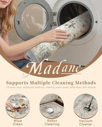 Madane Hallway Runner Rug - 2x5 Rug Runner Washable Runner Rugs Non-Slip Low-Pile Kitchen Runner Rug Laundry Room Rug Throw Carpet for Entrance Bedroom Living Room (2'x5', Light Taupe Brown)