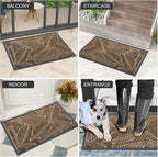 Colorxy Waterproof Front Doormat, Sturdy Natural Rubber Door Mat, 59x23
