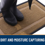 OLANLY Front Door Mat Outside 71x47, All-Season Heavy-Duty Rubber Doormat