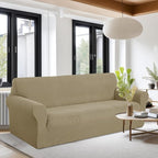 U-NICE HOME Stretch Couch Cover Sofa Cover Sofa Slipcover Furniture Protector for 4 Cushion Couch Sofa Pet Friendly(Oversized Sofa, Sand)