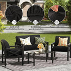 Outdoor Cushion Covers Set,14PCS Patio Furniture Couch Seat Slipcovers, Replacement for Sofa Sectional Chair(Cover，Only)