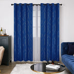Deconovo Living Room Curtains 84 Inches Long, Blackout Curtains for Bedroom