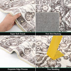HEBE Hallway Runner Rug 2'x6', Washable Non Slip Kitchen Rug Runner