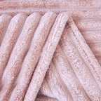 Aganear Fluffy Throw Blanket for Couch,3D Ribbed Jacquard Warm Fuzzy Blanket for Couch, Home Decor for Lightweight Cozy Soft Throw for All Seasons(Pink,50"×60")