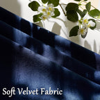 GIGIZAZA Navy Velvet Pillow Covers 22x22 Decorative Pillows Pack of 2