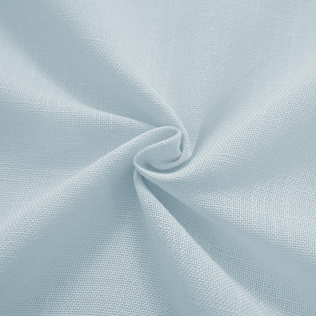 Jolilight Sky Blue Curtains 120 inch Length for Bedroom Back Tab Light Filtering Semi Sheer Blue Living Room Curtains Linen Cotton Textured Drapery Panel Aesthetic Decor Light Blue 52x120