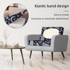 8Pcs Stretch Patio Cushion Covers,Outdoor Couch Covers Replacement,Outdoor Couch & Sofa Slipcovers,for Patio Furniture Cushion Covers,Washable Reusable urniture Protector(Grey Pigeon,8PCS)