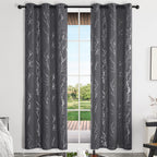 Deconovo Living Room Curtains 84 Inches Long, Blackout Curtains for Bedroom