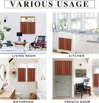 RYB HOME Basement Bathroom Kitchen Cafe Blackout Privacy Curtains 30 inches
