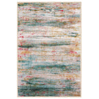 KOZYFLY Modern Abstract Small Area Rugs, 2x3 Washable Kitchen Rug Non-Slip Soft Small Bathroom Rug, Green Striped Entryway Rugs Abstract Print Faux Wool Doormat for Bedside Entrance Bedroom Sink