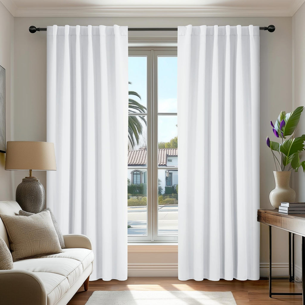 Deconovo Blackout Curtains for Bedroom 108 Inches Long