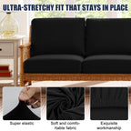 SUKAIKEQA 4PCS Patio Cushion Covers,Patio Furniture Couch Seat Slipcovers，Washable Furniture Protector, Replacement for Sofa Sectional Chair