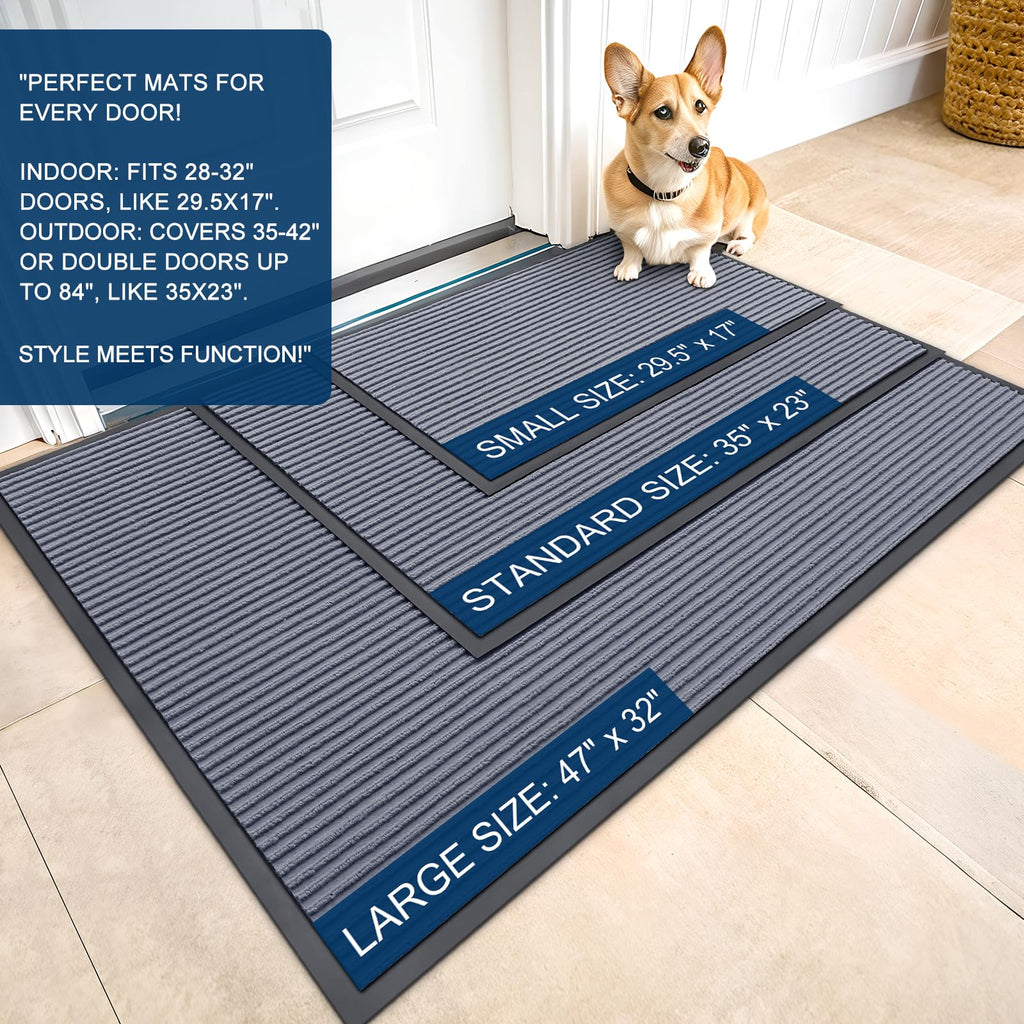 OLANLY Front Door Mat 71x23, Waterproof Heavy-Duty Indoor Outdoor Doormat