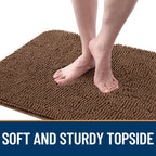 OLANLY Dog Door Mat for Muddy Paws 30x20, Super Absorbent Chenille Mud Mat