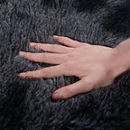 Quntue Rugs for Living Room 5x7, Soft Shaggy Modern Shag Area Rug for Bedroom, Upgrade Non-Slip Plush Fluffy Carpet for Kids Boys Girls Room Home Decor Aesthetic, Dark Grey