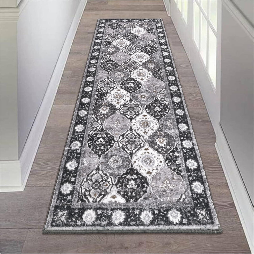 HEBE Hallway Runner Rug 2'x6', Washable Non Slip Kitchen Rug Runner
