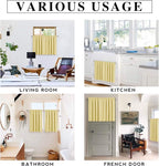 RYB HOME Blackout Curtains for Bedroom - Thermal Insulating Privacy Window Curtains for Kids Nursey Dining Bathroom Home Office Decor, Width 42 x Length 45 inches, Light Yellow, 2 Panels