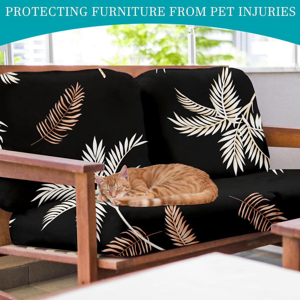 12 Piece Outdoor Cushion Covers, Patio Sofa Cushion Covers, Stretch Fit