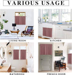 RYB HOME Large Blackout Curtains for Bedroom 84 inches Long 2 Panels Set, Privacy Thermal Insultaed Sunlignt Heat Blocking Drapes for Sliding Patio Door, Width 70 by Length 84, Dusty Rose