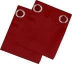 LEMOMO Dark Red Thermal Blackout Curtains/52 x 95 Inch/Set of 2 Panels Room Darkening Curtains for Bedroom