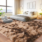 9x12 Area Rug for Living Room, Shag Large Rug for Bedroom,Brown Coffee