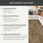 Hazo Haus Non Slip 2x7 Gold Brown Runner Rugs - Washable Long Runner for Bathroom, Kitchen, Hallway, Indoor Floor Mat, Bedroom Bedside - Brown Earthy Vintage Floral Décor