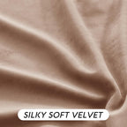 RYB HOME Blush Velvet Curtains 72 inches with Hook Belt, Back Tab