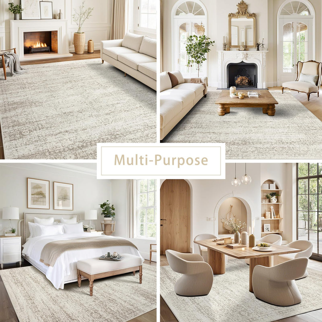 Small Washable Rugs 4x6 Area Rugs for Living Room,Bedroom,Kids Room,Nursery