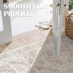 3x15 Washable Hallway Runner Rug: Long Vintage Soft Non Slip Rug IvoryBeige